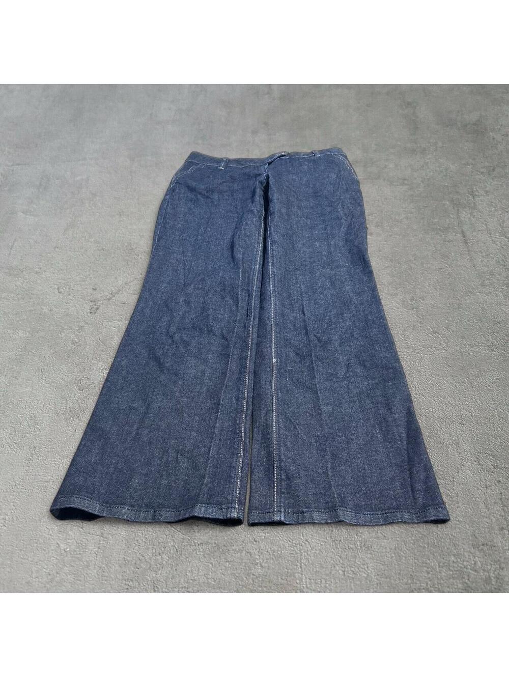 super cute low rise wide leg dark wash vintage jeans